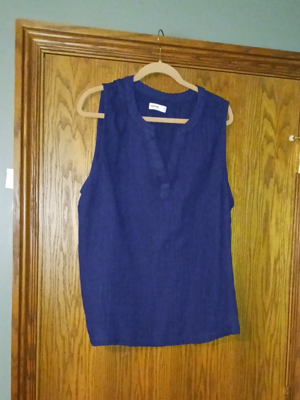 Women's Sonoma V Neck Pullover Sleeveless Cotton Top